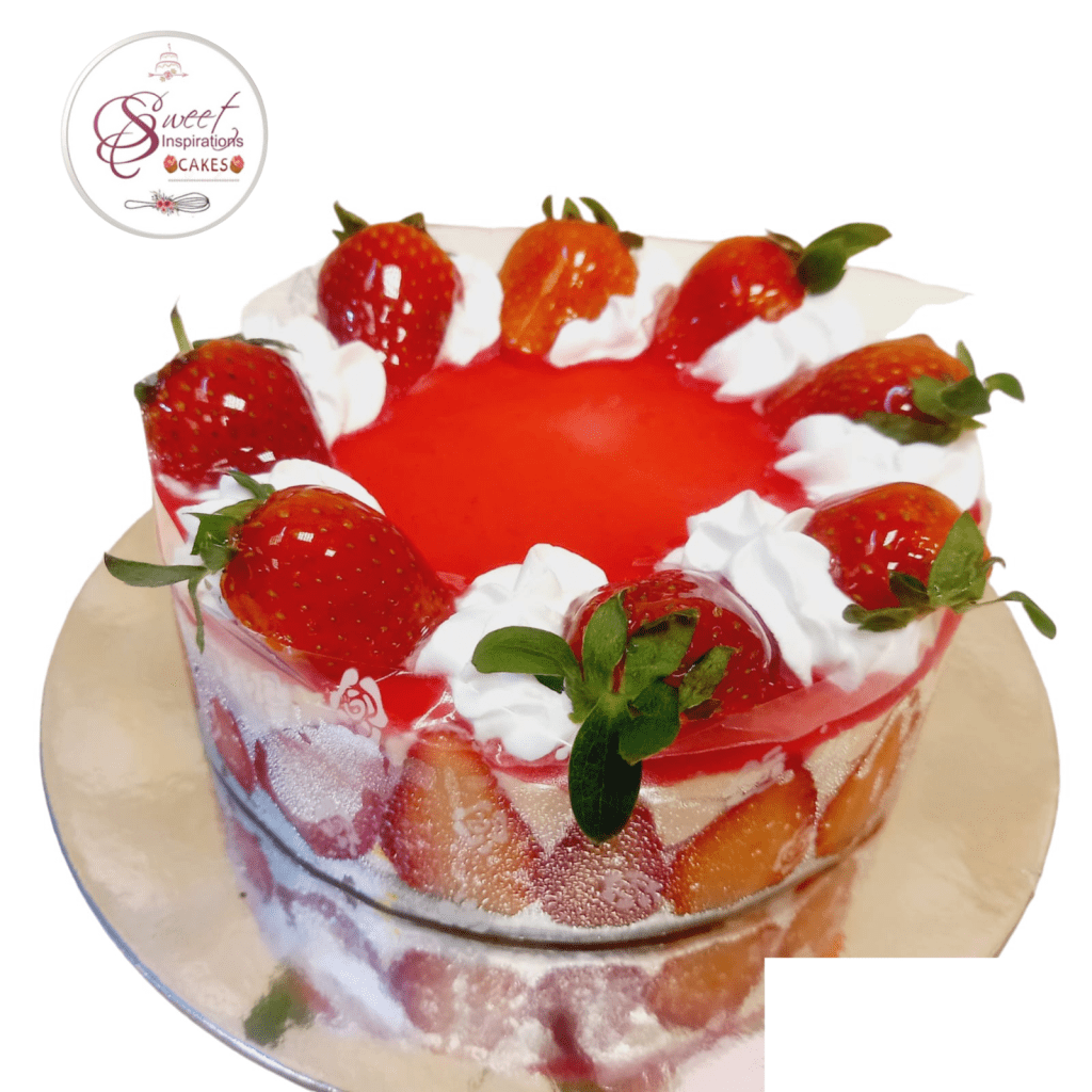 1 Kilo Strawberry Mousse Cake – Sweet Inspiration Cakes Dubai